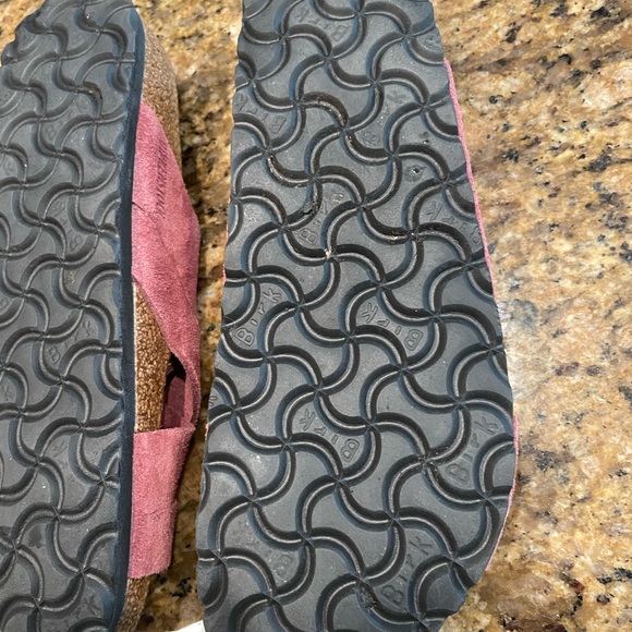 Birkenstock Pink Suede Sandals - Picture 11 of 11